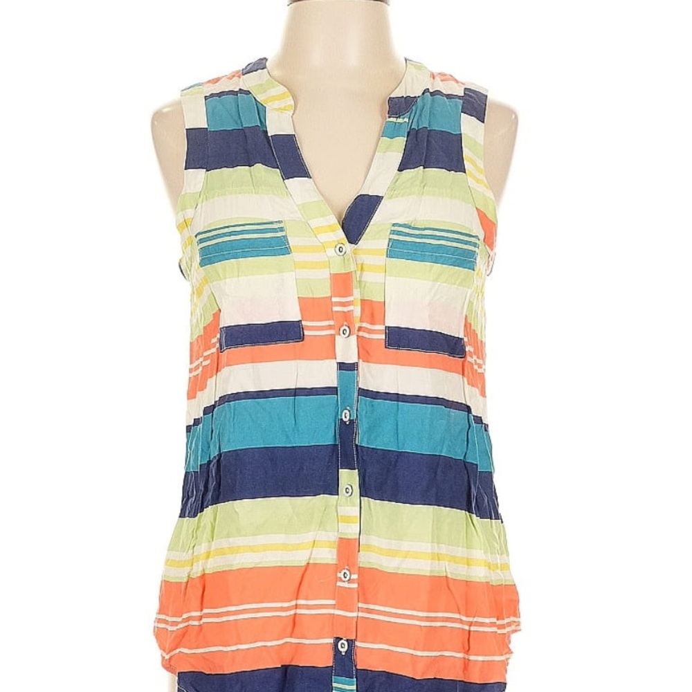 Maeve Multicolor Striped Blouse